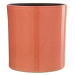 Paris Prix Cache-Pot en Céramique Design  Flek  25cm Orange