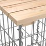 Voir la diapositive 5 : VIDAXL Banc de jardin design gabion 184x71x65,5 cm bois massif de pin