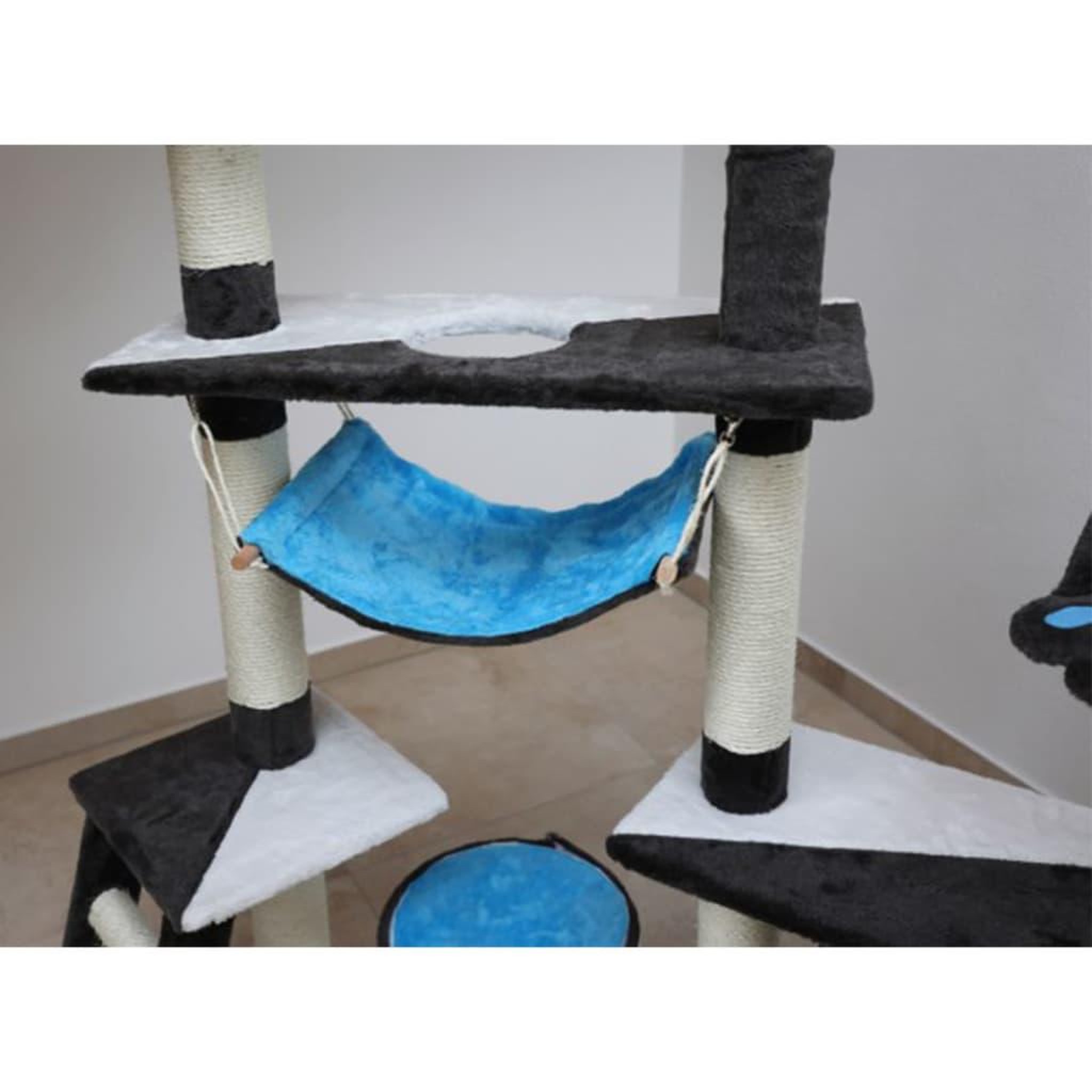 Voir la diapositive 4 : KERBL Kerbl Arbre a chats Creativ 150 cm Bleu 81505