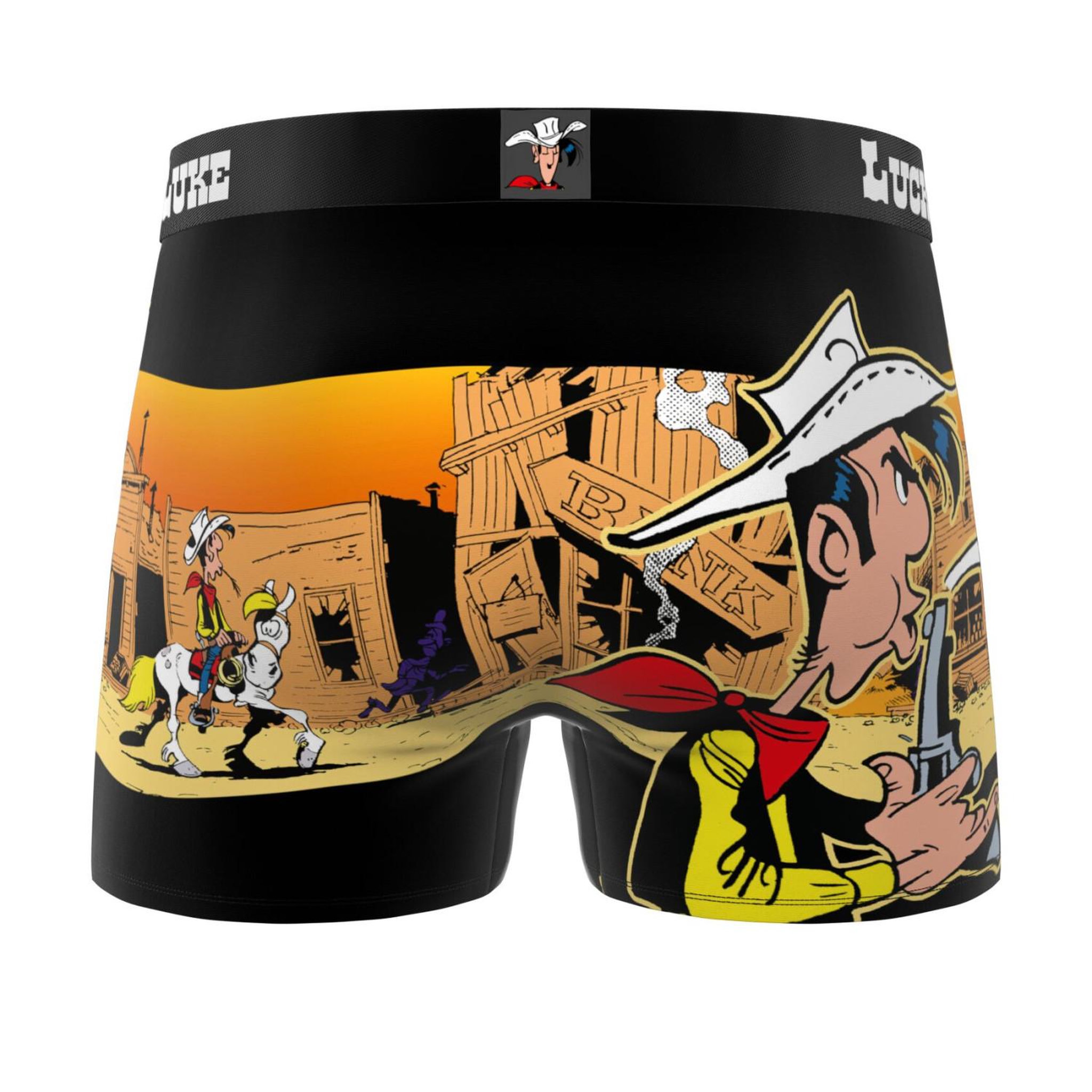 Voir la diapositive 6 : FREEGUN Lot de 3 boxers homme lucky luke