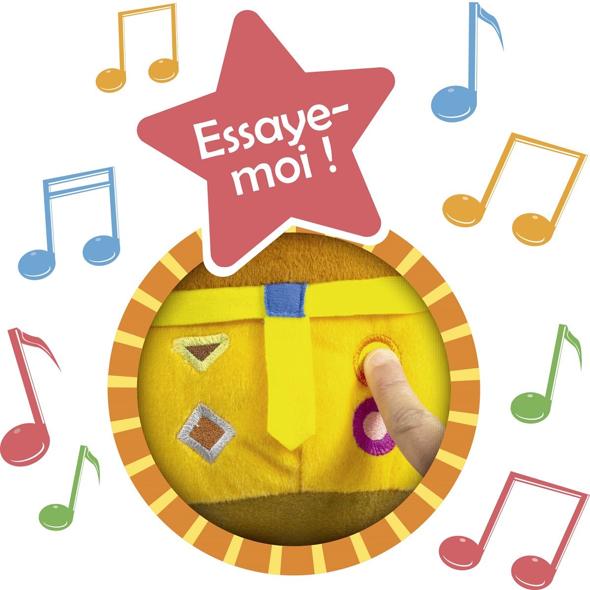 LANSAY Peluche - HE OUA-OUA - Peluche électronique 