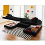 Voir la diapositive 3 : LISA DESIGN Merida - canapé panoramique en u - 7 places - convertible avec coffres et têtières réglables - en velours