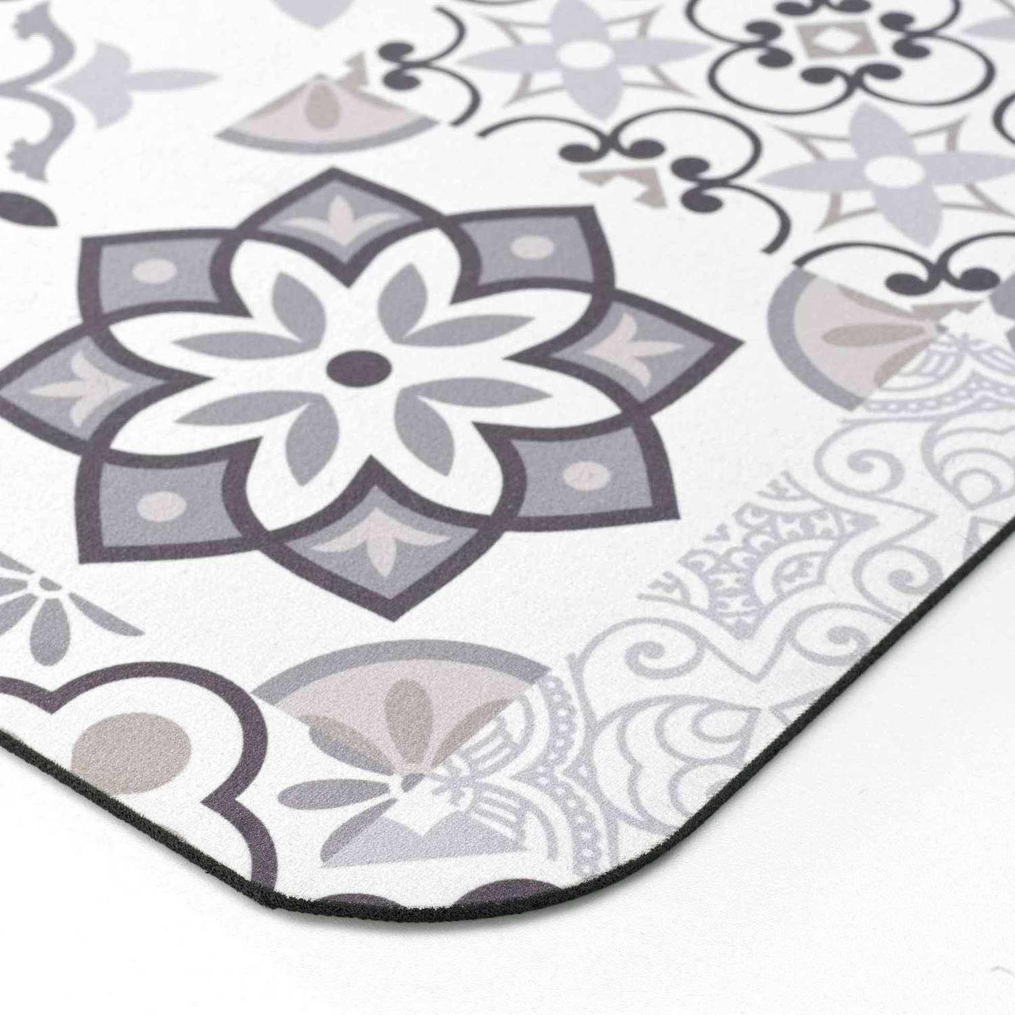 Voir la diapositive 4 : Douceur d'Intérieur Tapis de bain ultra absorbant carreaux de ciment - 50 x 120 cm