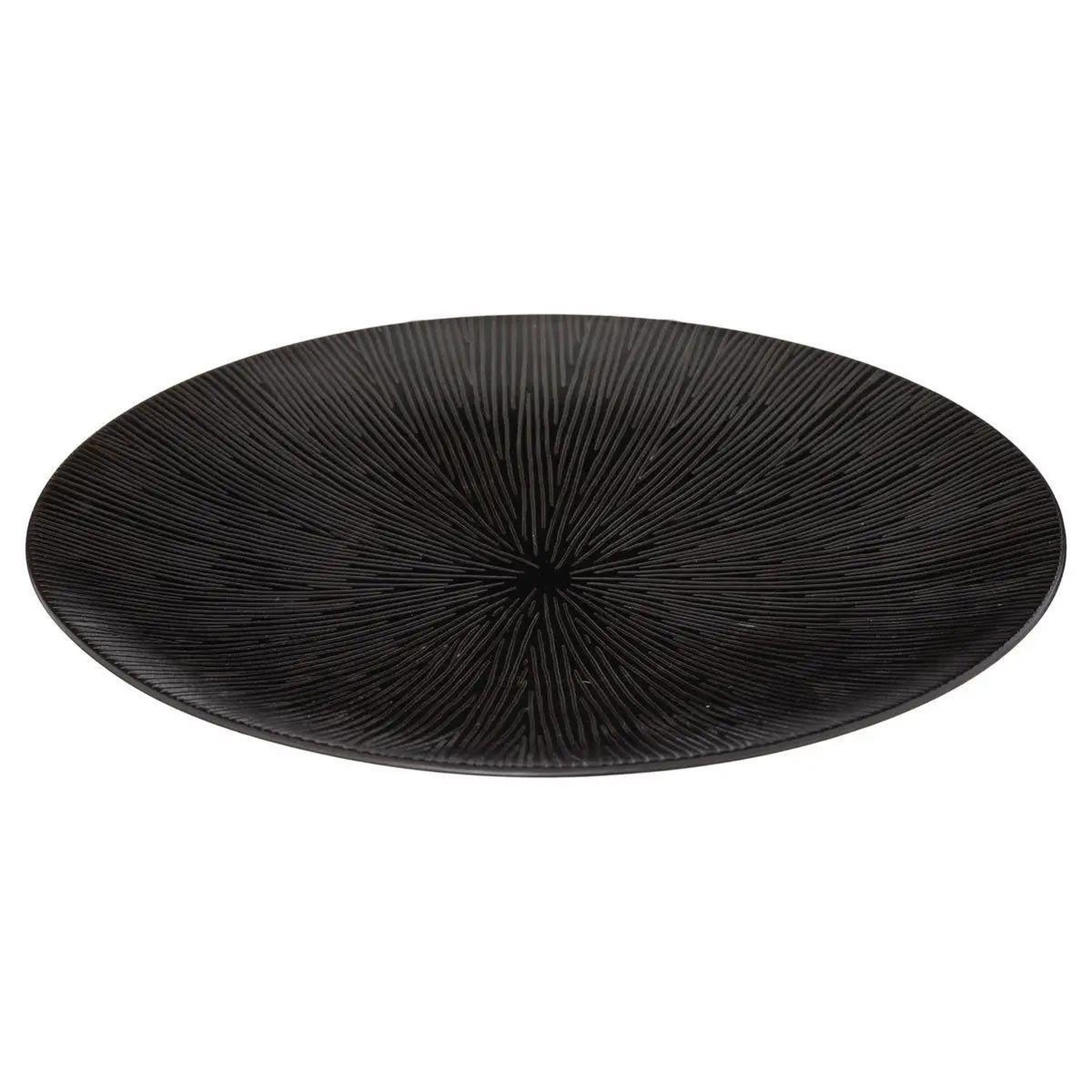 Voir la diapositive 2 : SECRET DE GOURMET Lot de 6 assiettes plates  atelier  27cm noir