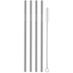 Pailles en inox X4 avec goupillon adapté
