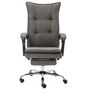 Voir la diapositive 2 : VIDAXL Chaise de bureau Gris Tissu