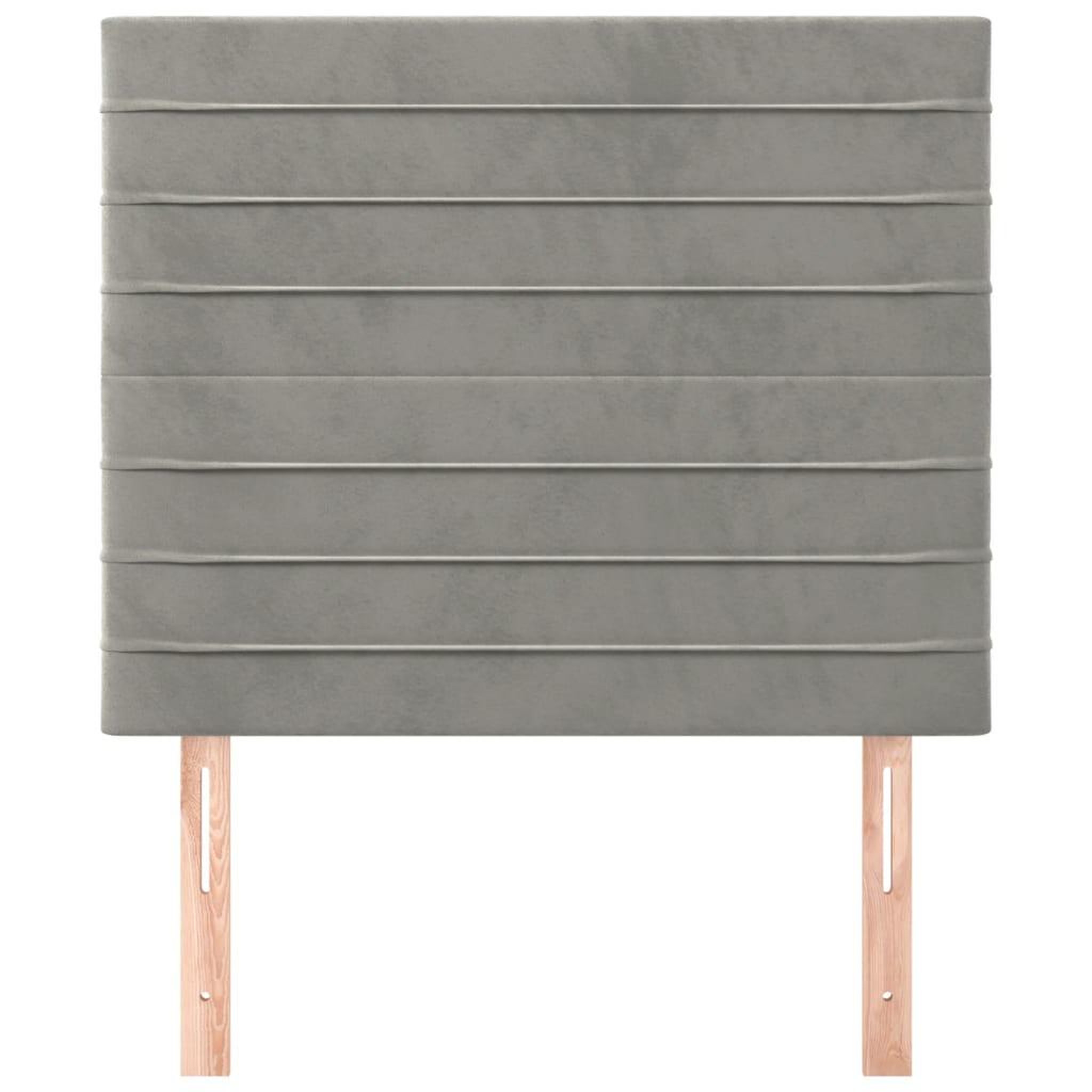 Voir la diapositive 3 : VIDAXL Tetes de lit 2 pcs Gris clair 90x5x78/88 cm Velours