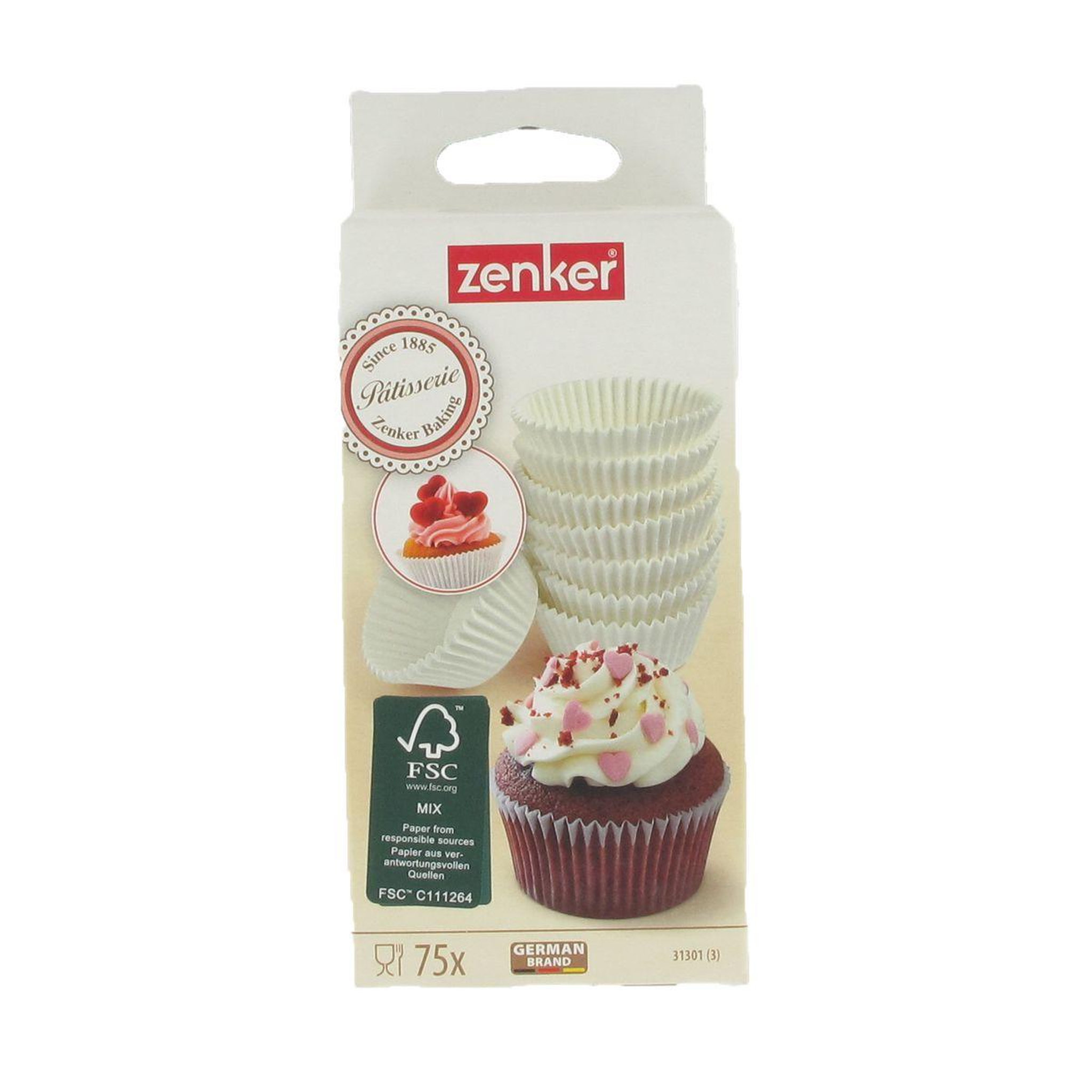 Voir la diapositive 6 : ZENKER Lot de 75 moules à muffins en papier 5 cm zenker smart pastry