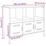 Voir la diapositive 6 : VIDAXL Buffet rose 100,5x39x79 cm acier