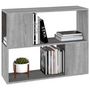 Voir la diapositive 4 : VIDAXL Bibliotheque/Separateur de piece Sonoma gris 80x24x63 cm