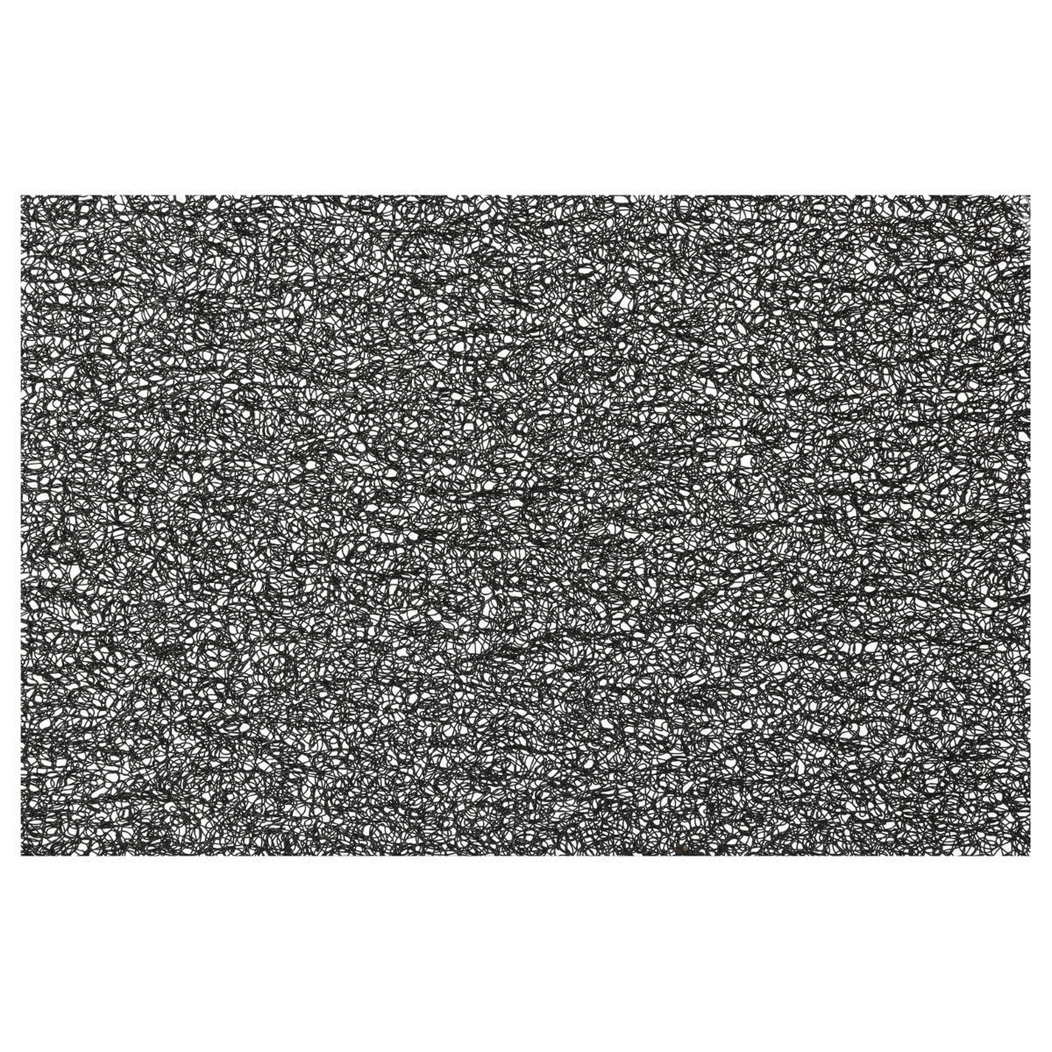 Voir la diapositive 1 : SECRET DE GOURMET Set de table rectangulaire  spaghetti  30x44cm noir