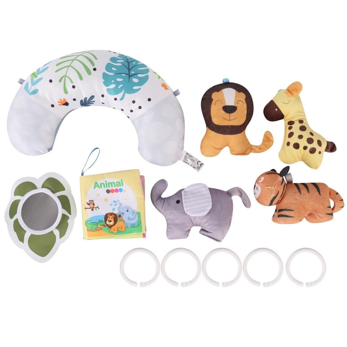 MILLY MALLY Tapis d'éveil TinyMini Forêt de feuilles vertes