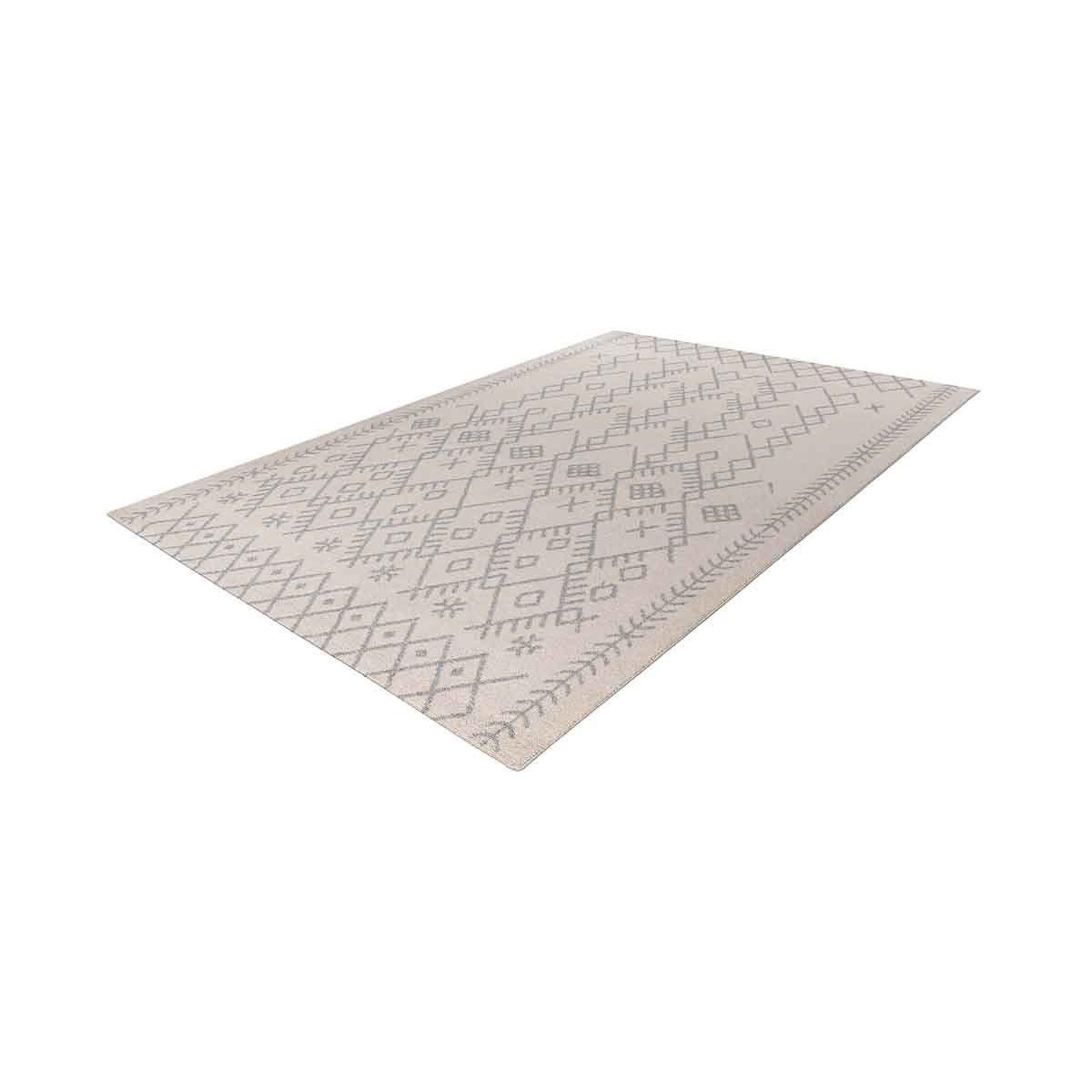 Voir la diapositive 2 : Paris Prix Tapis Tissé Déco Scandinave  Gène II  Beige & Bleu