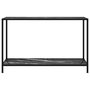 Voir la diapositive 2 : VIDAXL Table console Noir 120x35x75 cm Verre trempe