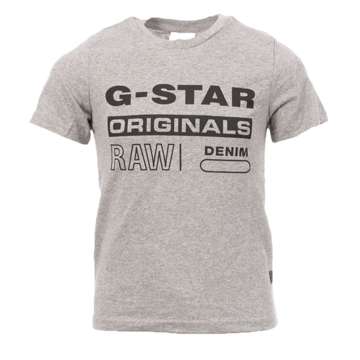 T shirt Gris Gar on G star Kids pas cher Auchan