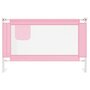 VIDAXL Barriere de securite de lit d'enfant Rose 120x25 cm Tissu