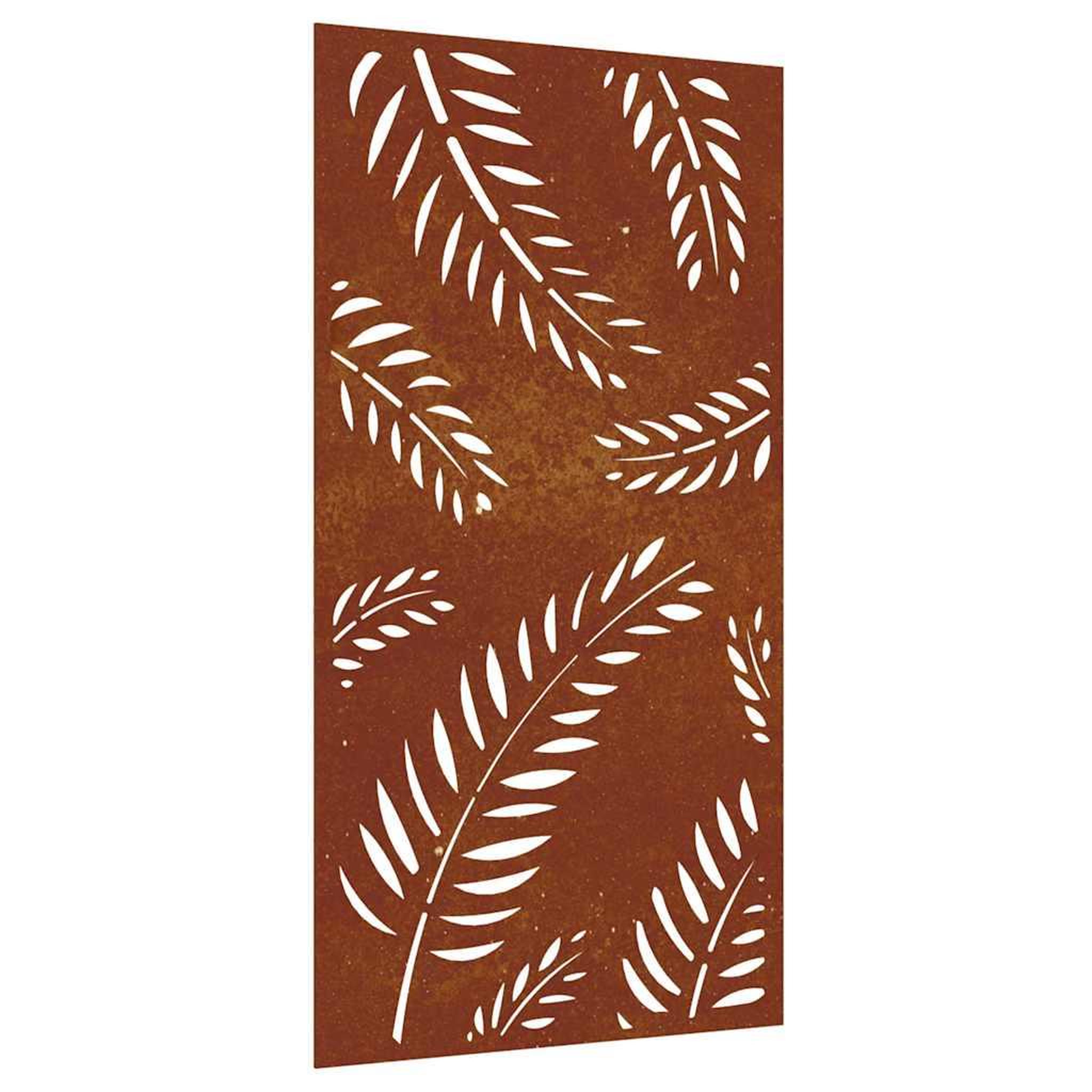 Voir la diapositive 2 : VIDAXL Decoration murale jardin 105x55 cm acier corten design feuille