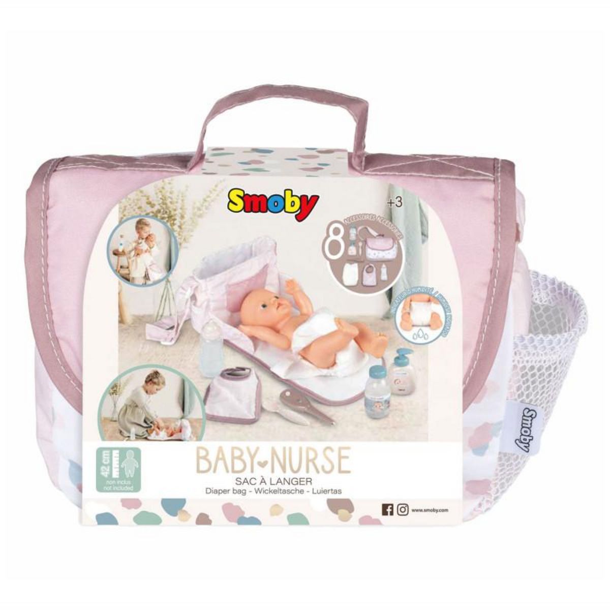 SMOBY Smoby Baby Nurse Diaper Bag, 8 pcs. 220369