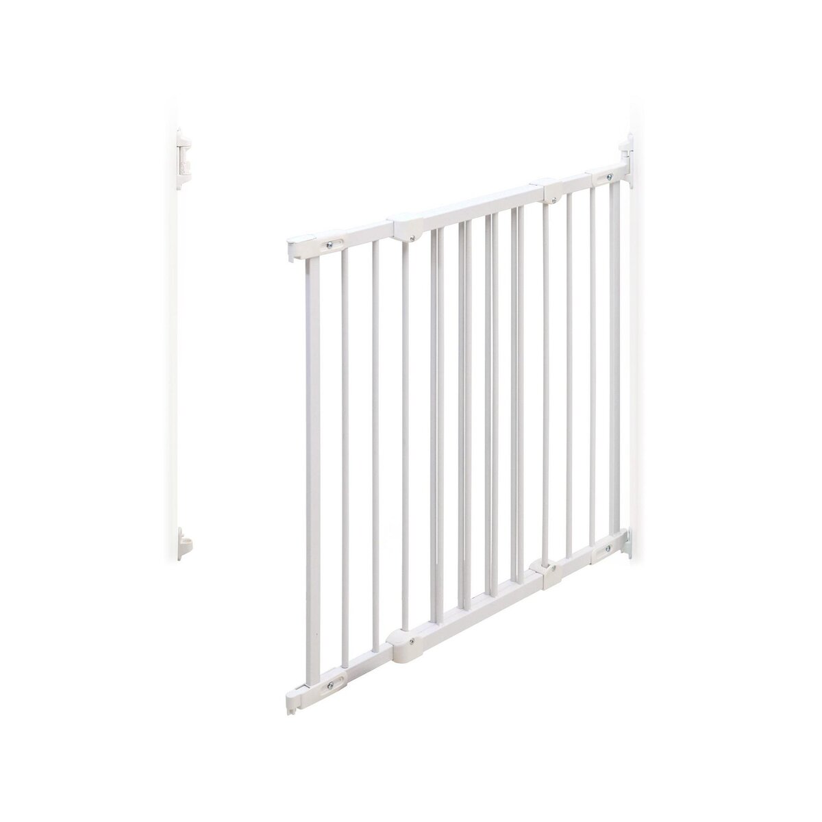 WEBABY Barrière de sécurité bébé en acier Blanc 108 x 4 x 75 cm NONO