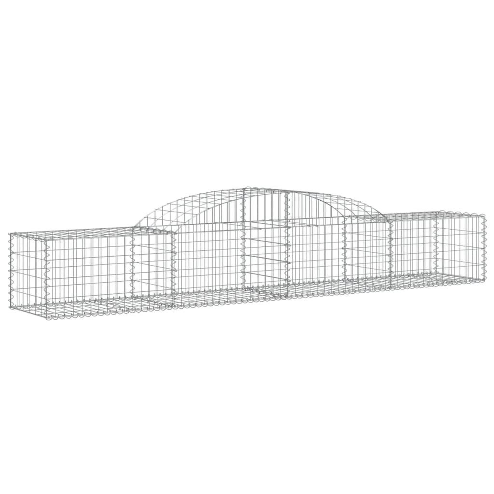 Voir la diapositive 3 : VIDAXL Paniers a gabions arques 10 pcs 300x50x40/60 cm fer galvanise