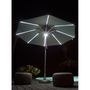Voir la diapositive 2 : Givex Parasol droit à led gris LUXURY