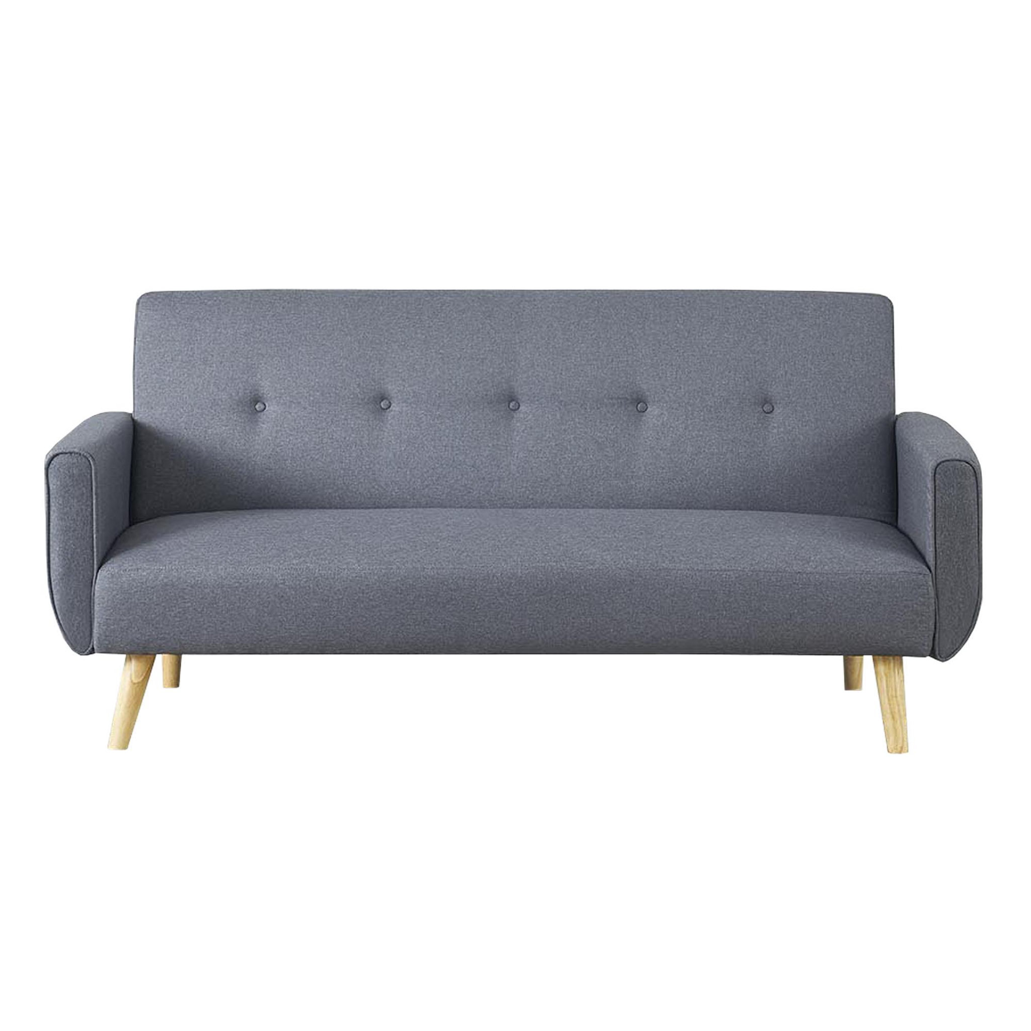 CONCEPT USINE Canapé scandinave convertible 3 places gris malmo
