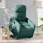 Voir la diapositive 1 : VIDAXL Fauteuil inclinable de massage electrique Vert fonce Tissu