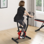Voir la diapositive 2 : ID MARKET Vélo d'appartement à résistance réglable, selle ajustable et écran LCD multifonction