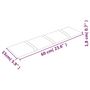 Voir la diapositive 6 : VIDAXL Panneaux muraux 12 pcs Rouge bordeaux 60x15 cm Velours 1,08 m^2