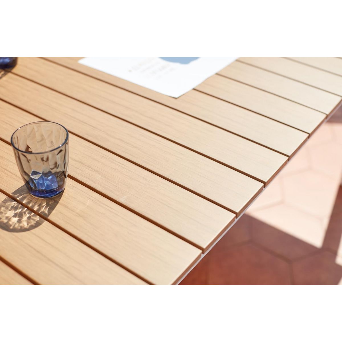 CONCEPT USINE Salon de jardin repas 8 places en aluminium MADEIRA