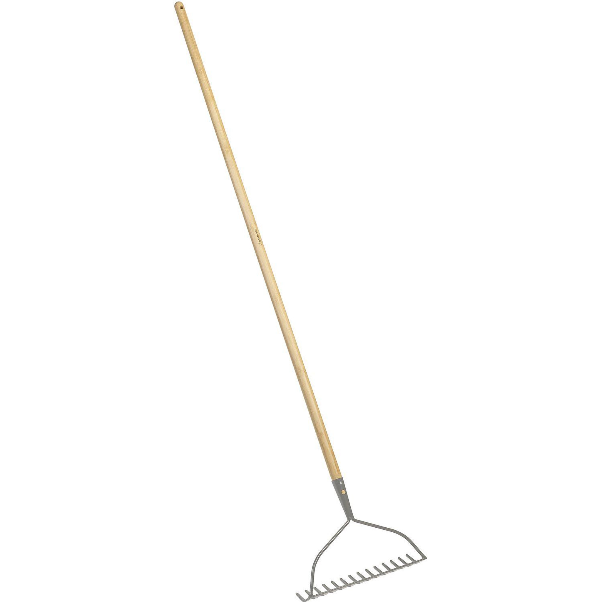 GARDENSTAR Râteau - 14 dents manche en bambou - H155 cm