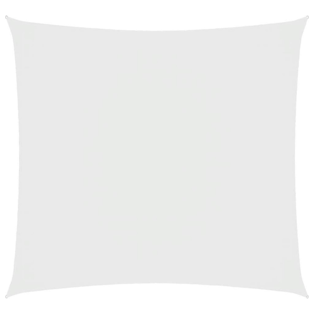 VIDAXL Voile de parasol tissu oxford carre 4,5x4,5 m blanc