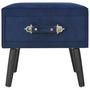 Voir la diapositive 4 : VIDAXL Table de chevet Bleu 40x35x40 cm Velours