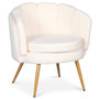 Voir la diapositive 2 : Paris Prix Fauteuil Arrondi en Bouclette  Dabren  80cm Beige