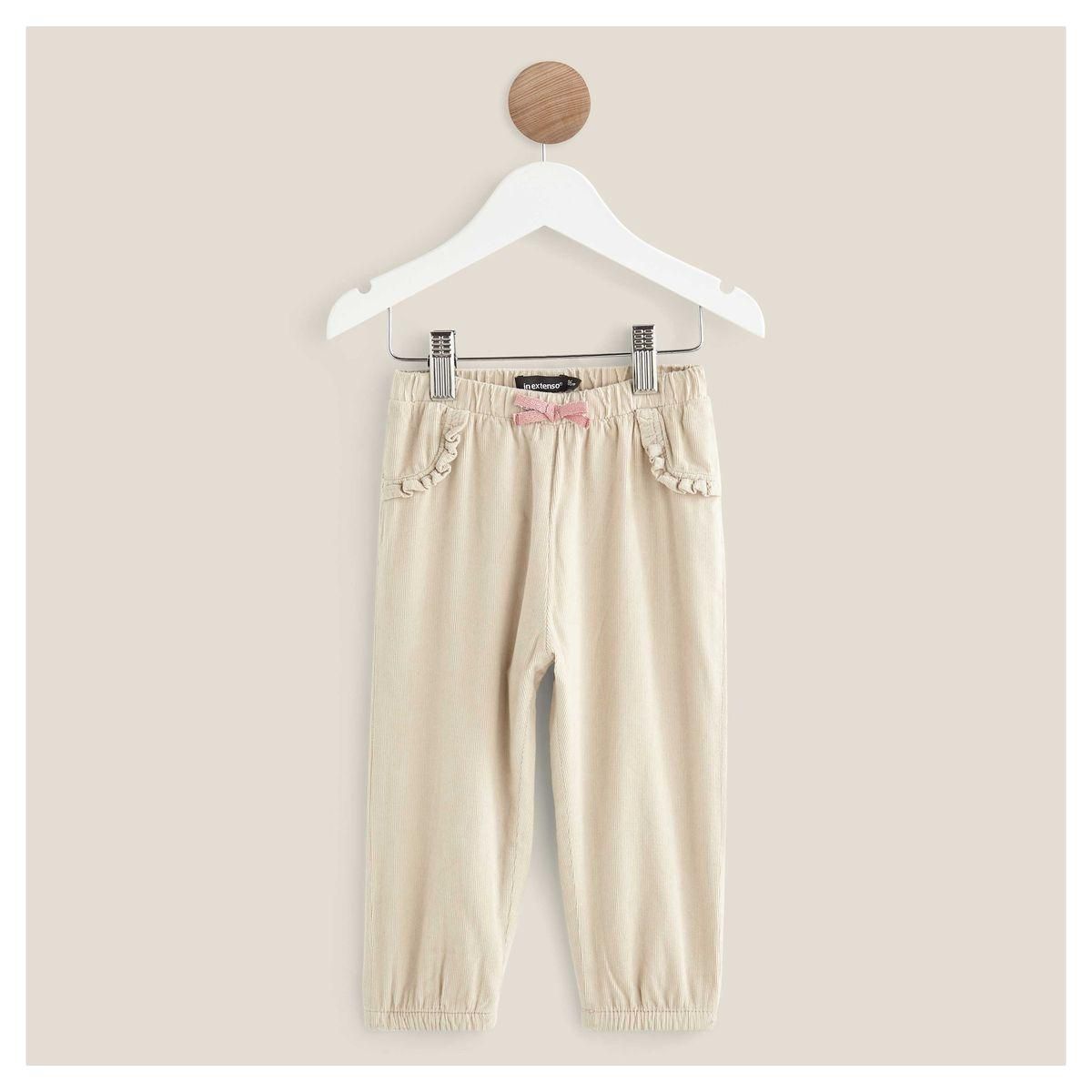 IN EXTENSO Pantalon velours bébé fille