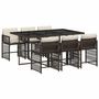 Voir la diapositive 2 : VIDAXL Ensemble a manger de jardin et coussins 7 pcs marron rotin