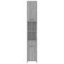 Voir la diapositive 3 : VIDAXL Armoire de bain Sonoma gris 30x30x183,5 cm Bois d'ingenierie