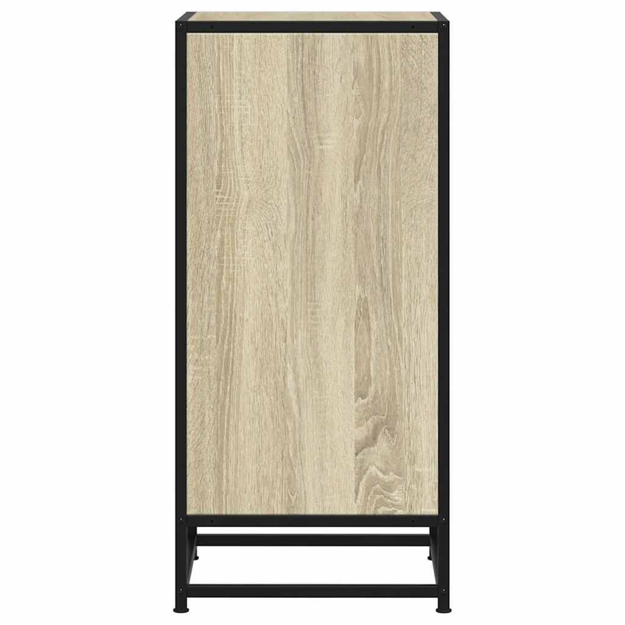 Voir la diapositive 5 : VIDAXL Buffet chene sonoma 35,5x35x76 cm bois d'ingenierie et metal