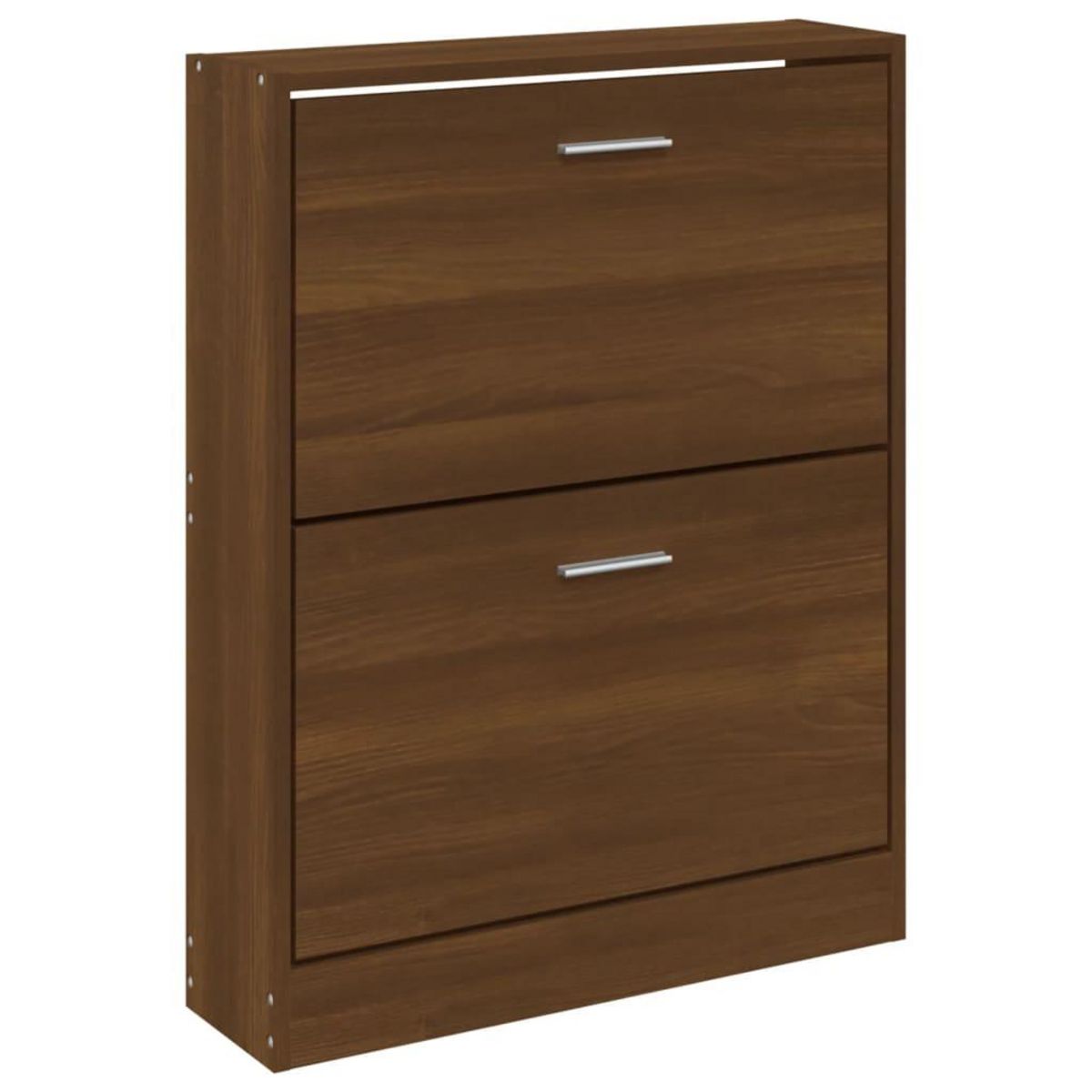 VIDAXL Armoire a chaussures Chene marron 59x17x81 cm Bois d'ingenierie