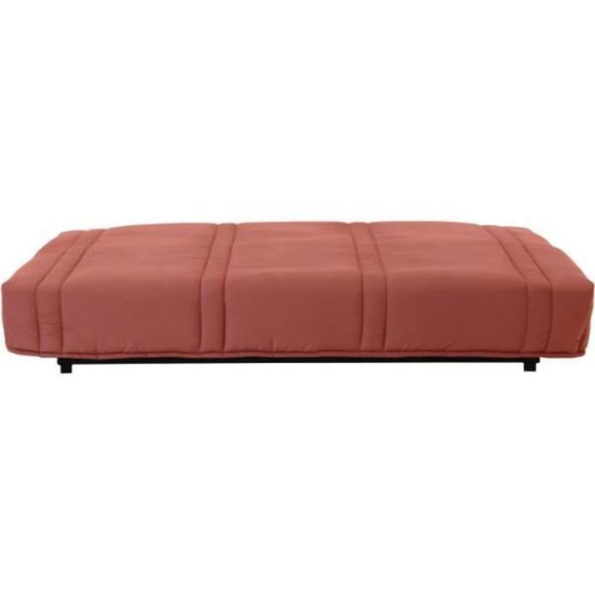 MARKET24 Banquette clic clac 3 places - Terracotta - 100% coton - L 193 x P 92 cm - LENA
