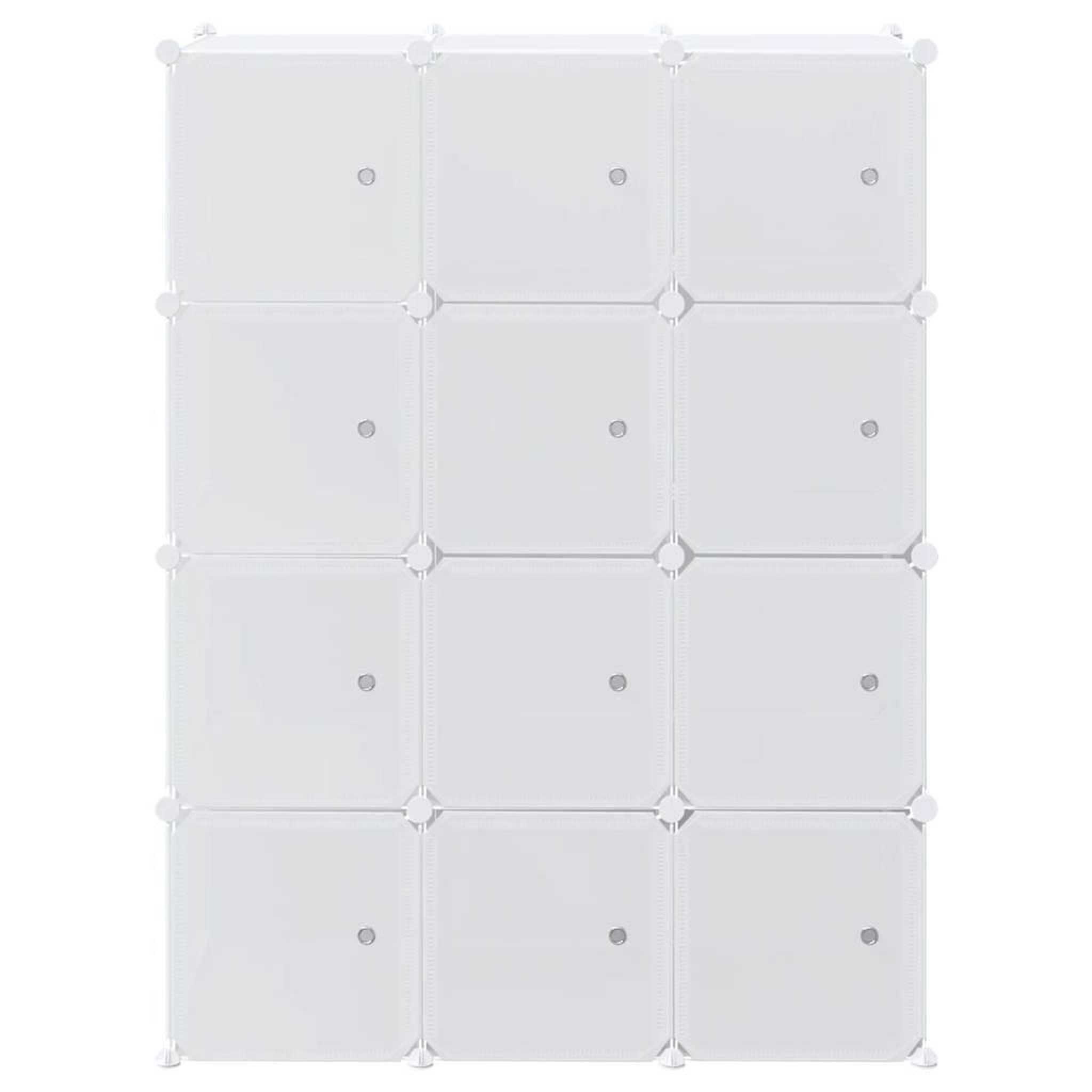 Voir la diapositive 4 : VIDAXL Cubes de rangement 12 pcs avec tiges de suspension PP