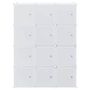 Voir la diapositive 4 : VIDAXL Cubes de rangement 12 pcs avec tiges de suspension PP