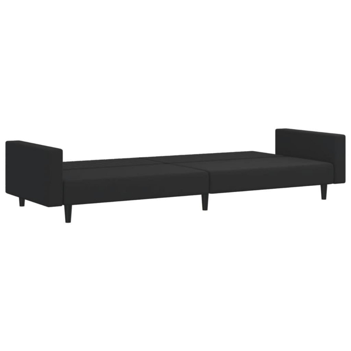 VIDAXL Ensemble de canapes 2 pcs noir velours