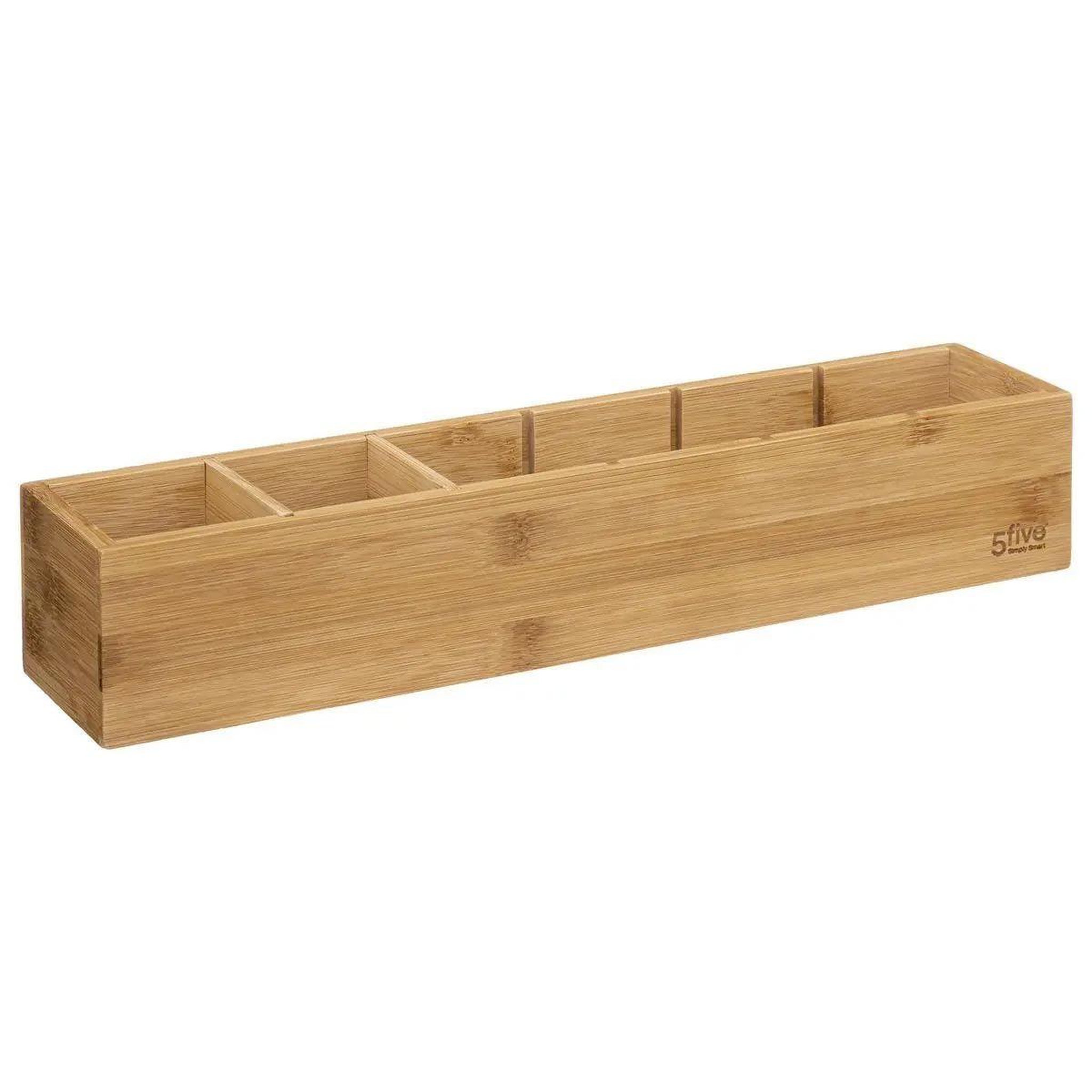 Voir la diapositive 2 : FIVE Organiseur bambou à compartiments  tidy smart  8x38cm naturel