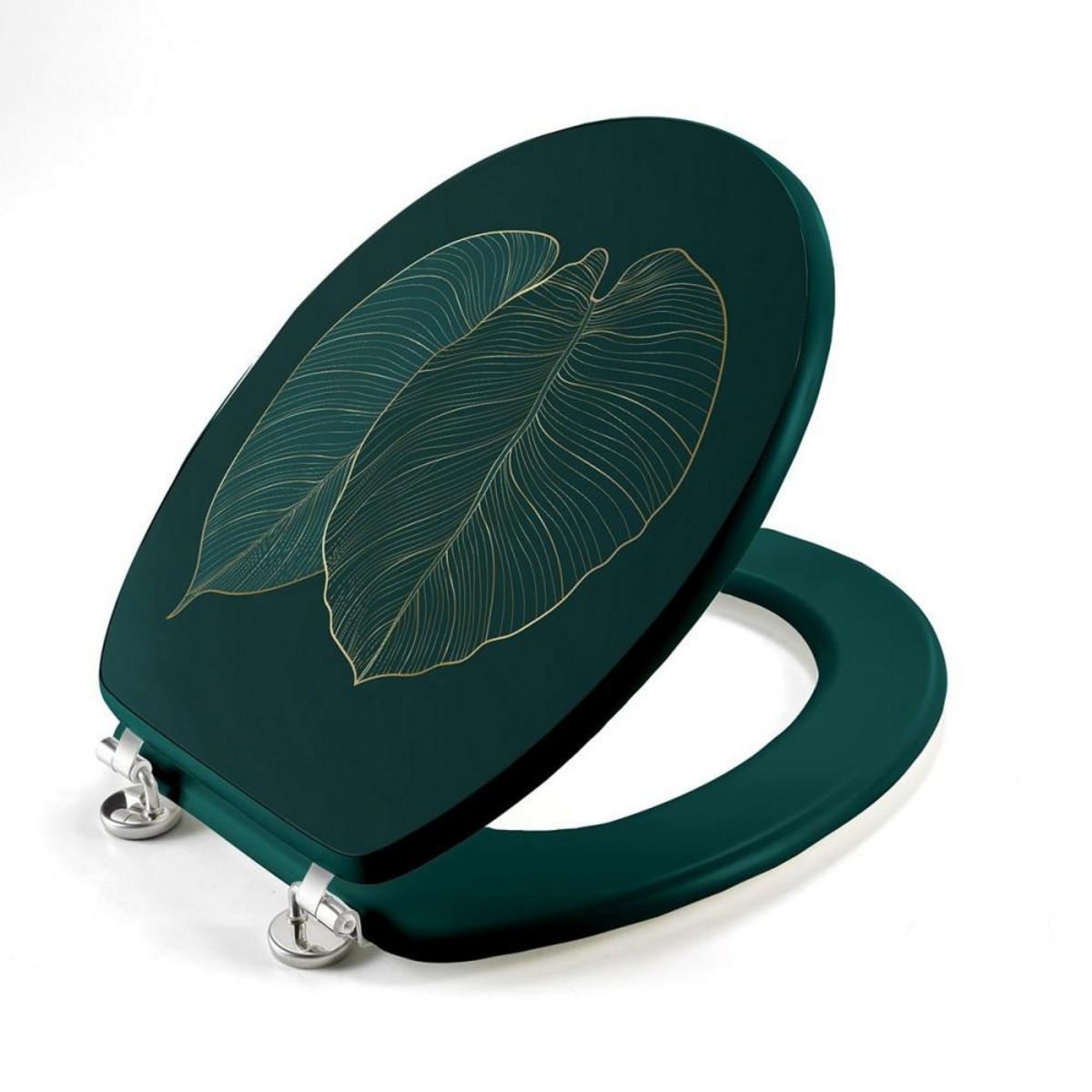 Douceur d'Intérieur Abattant WC MDF charnières métal Jade