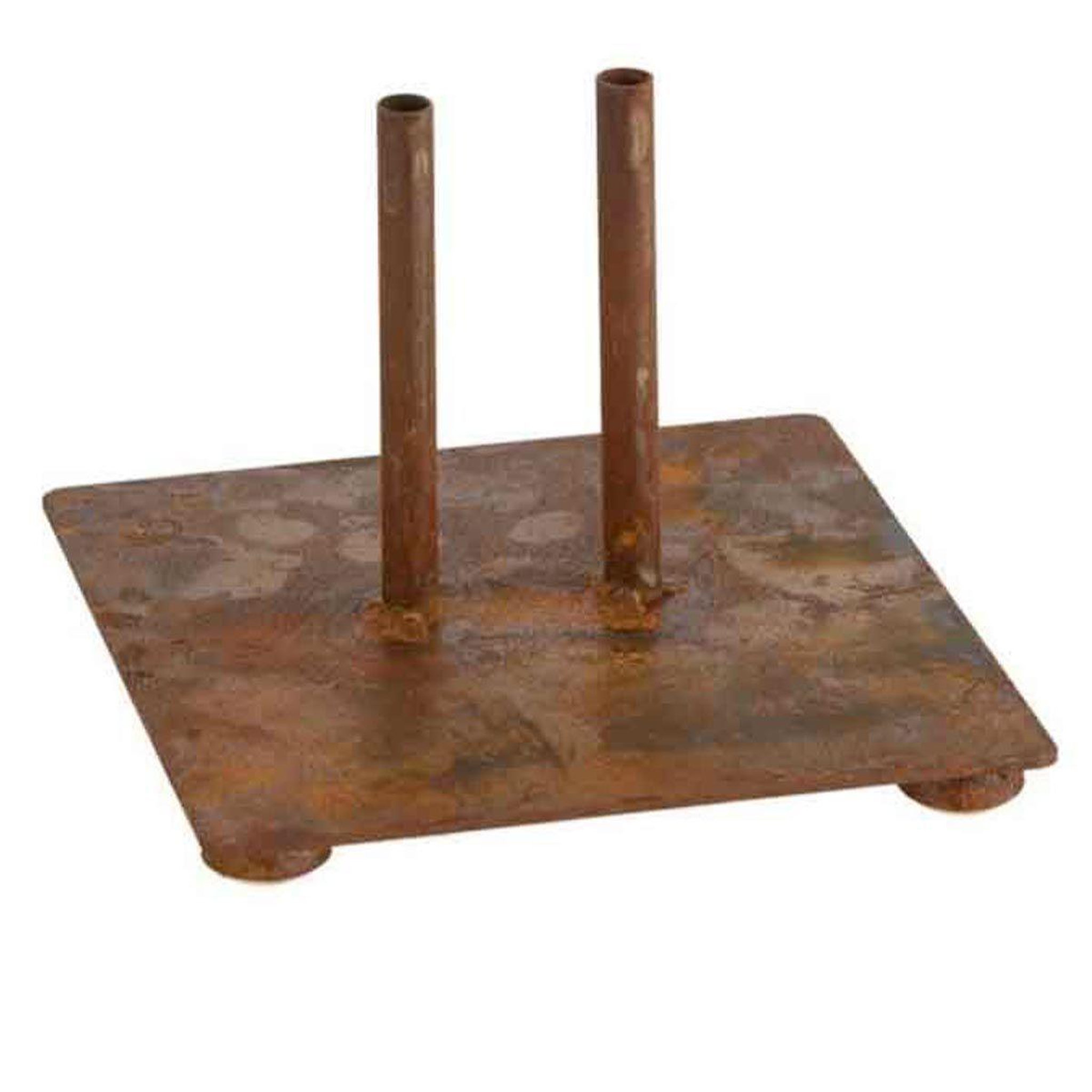 J-LINE Pied pour parasol en métal  shiva  15cm rouille