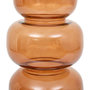 Voir la diapositive 2 : ATMOSPHERA Vase Design  Be Vintage  25cm Ambre
