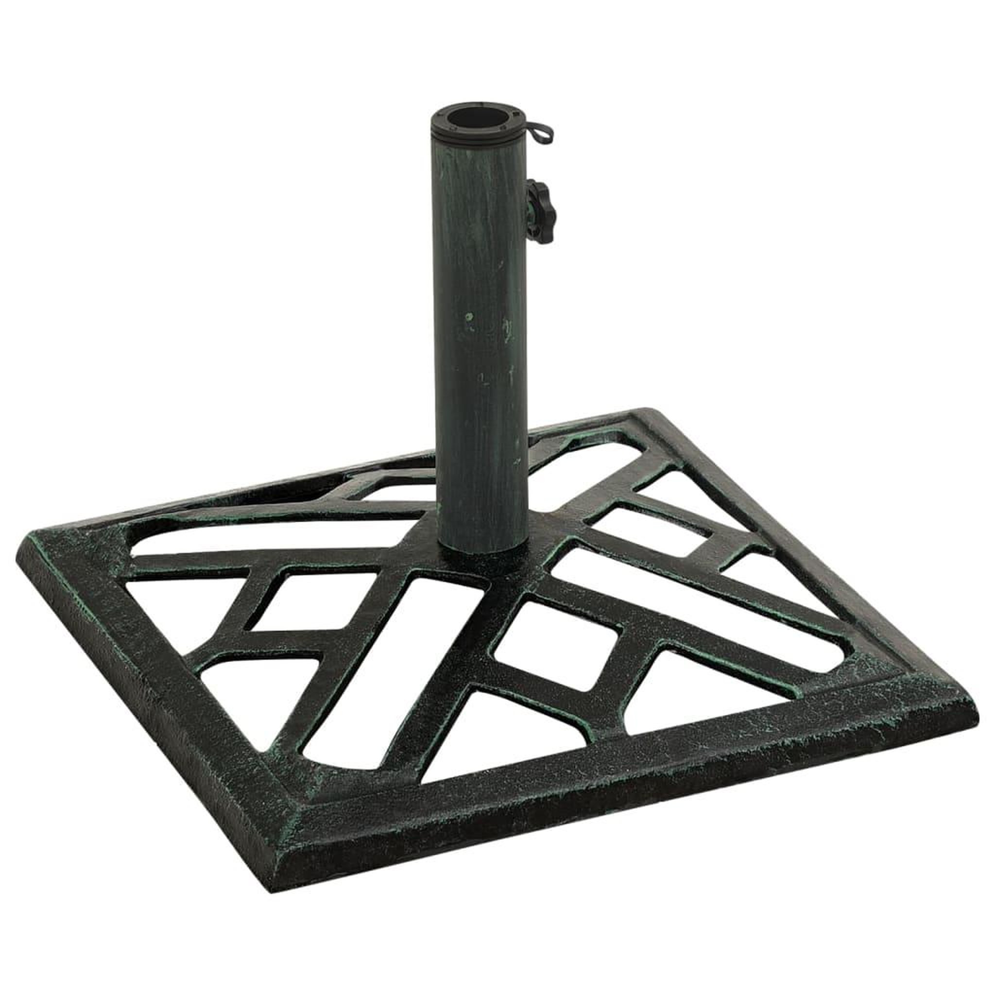 Voir la diapositive 3 : VIDAXL Socle de parasol Vert 44x44x31 cm Fonte
