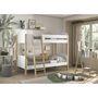 Voir la diapositive 3 : Vipack Lit superposé Kiddy blanc 90x200 cm