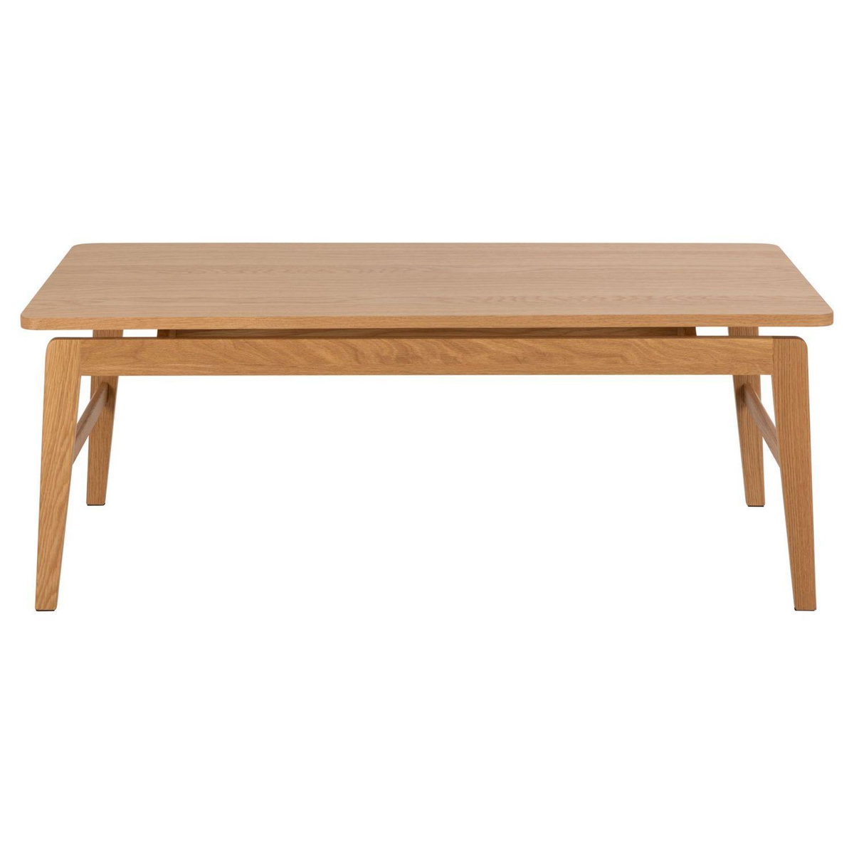 TOILINUX Table basse rectangulaire en chêne AREN - Marron